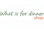 What is for dinner shop - simpel tekst logo